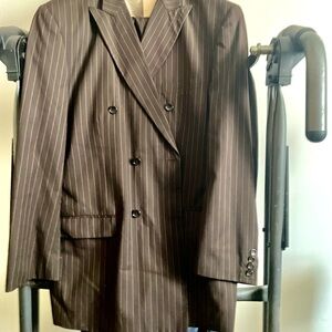 Joseph Abboud Chocolate Pinstripe Suit